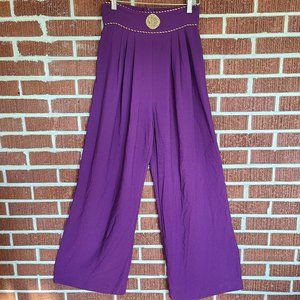 Fuchsia Vintage Wide Waist Band Palazzo Pant